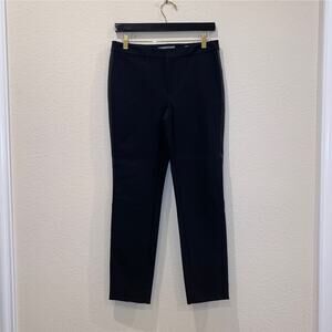 Vince. Stride Stripe Black Trousers Pants Slim Ankle size 6